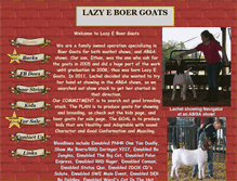 Tablet Screenshot of lazyegoats.com